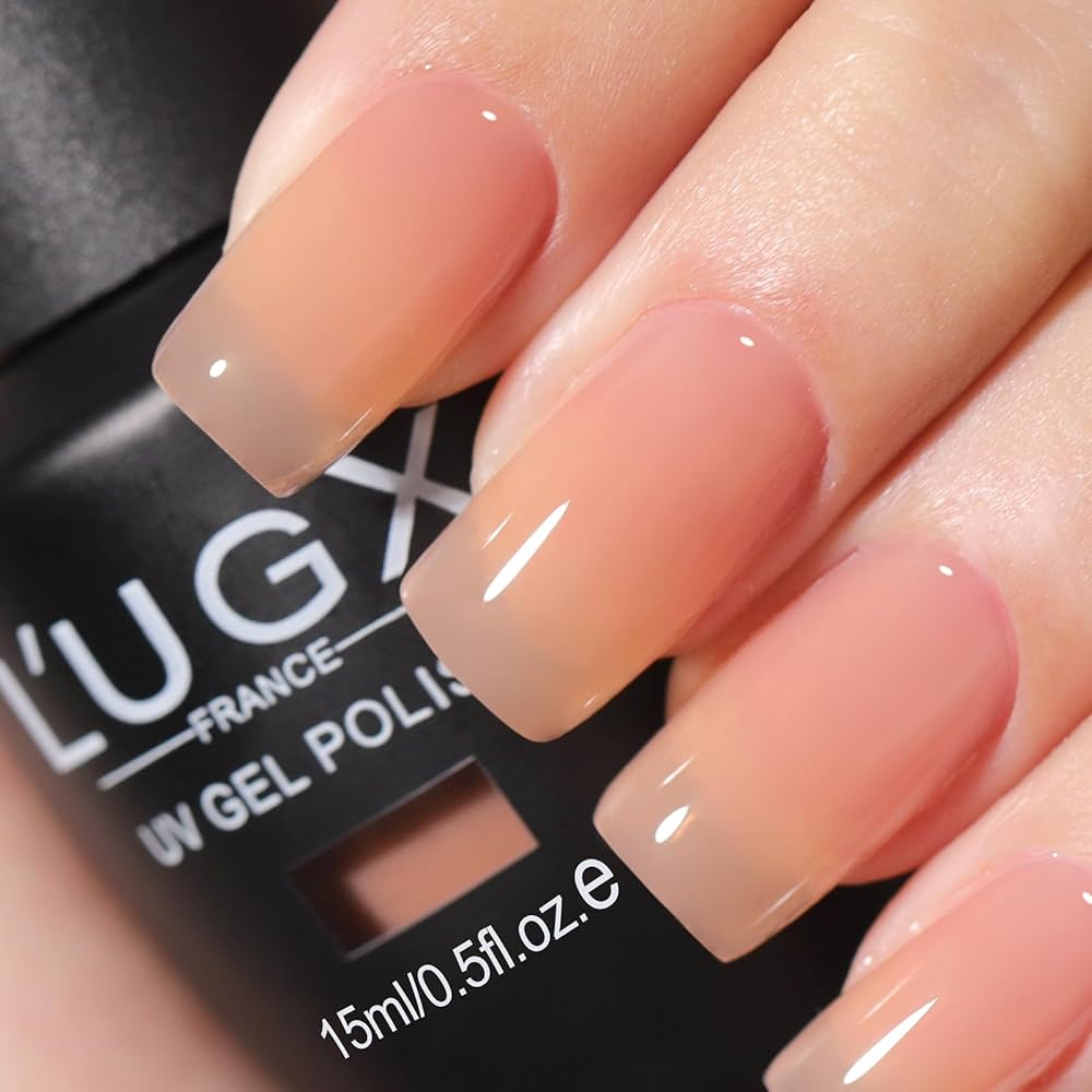 Amazon.com : L'UGX Light Sheer Nude Gel Polish 15ML Neutral Fall