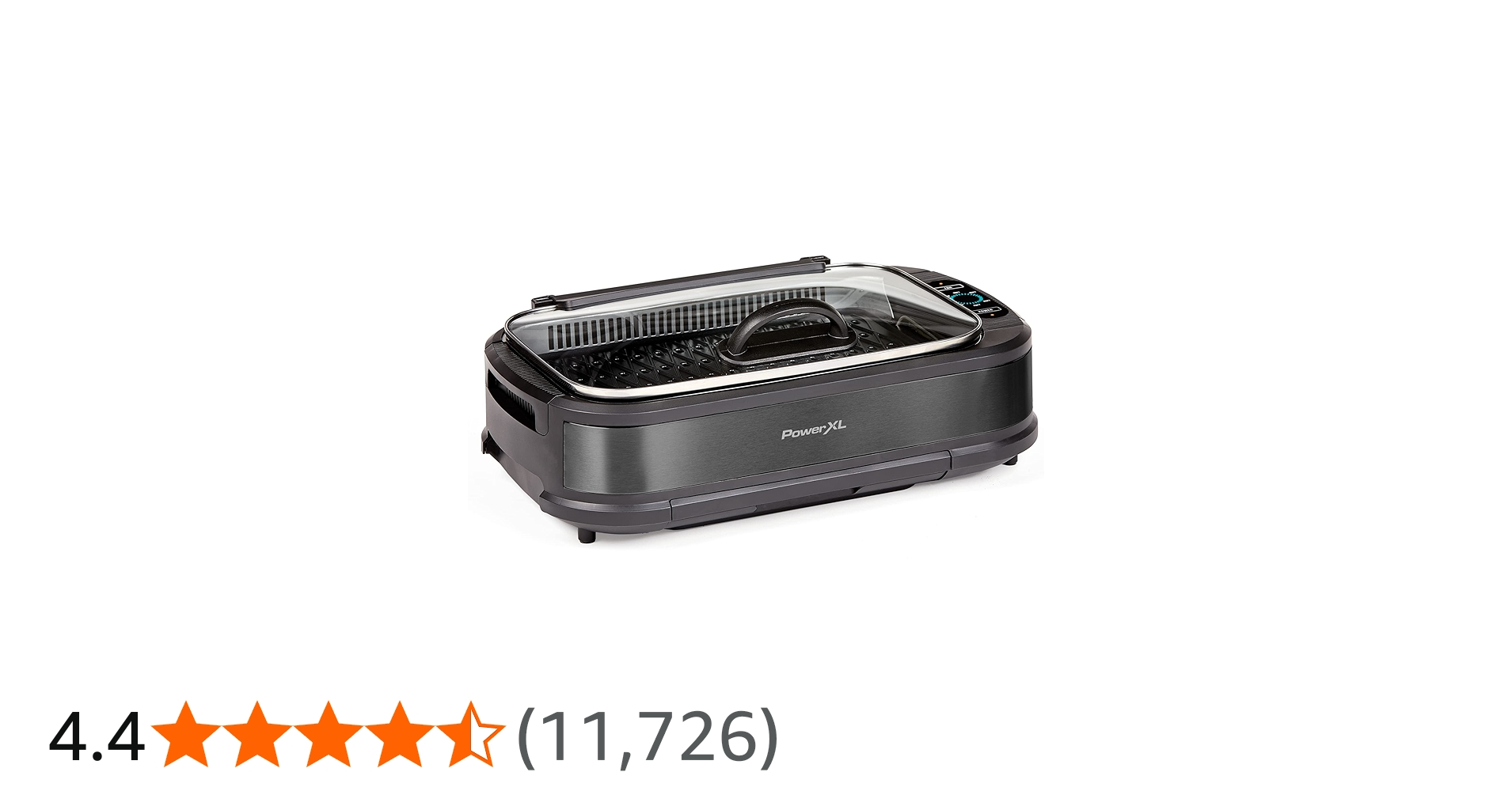 Power Smokeless Tempered Glass Lid and Turbo Speed Smoke Extractor