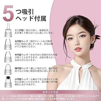 Amazon.co.jp: GUPAY 毛穴吸引器 毛穴洗浄 毛穴ケア 毛穴汚れ去除 角栓