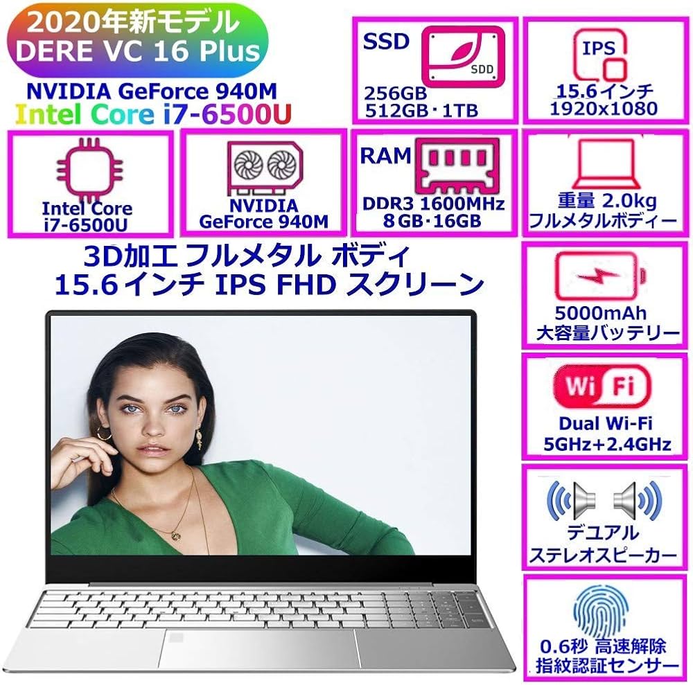 Amazon.co.jp: 第6世代 Intel Core i7-6500U 3.1GHz（最大周波数） 4MB