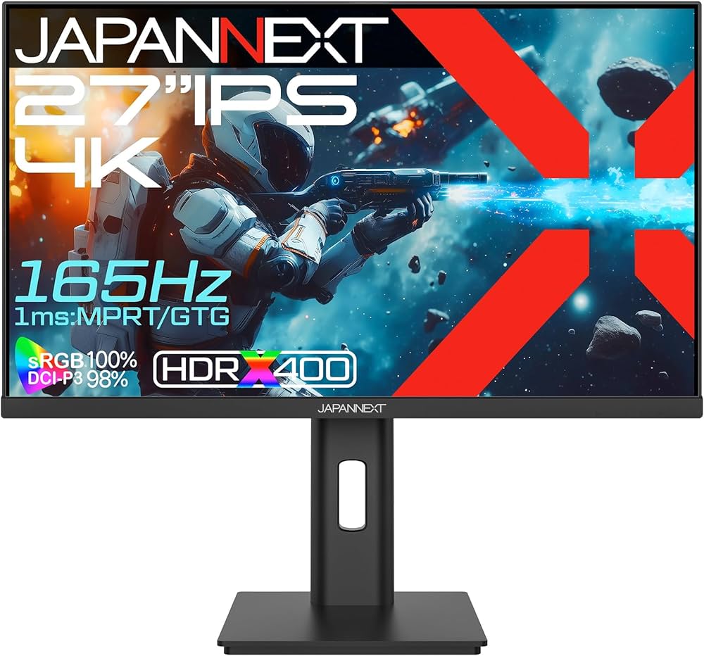 Amazon.co.jp: JAPANNEXT 27インチ IPSパネル搭載 165Hz対応 4K
