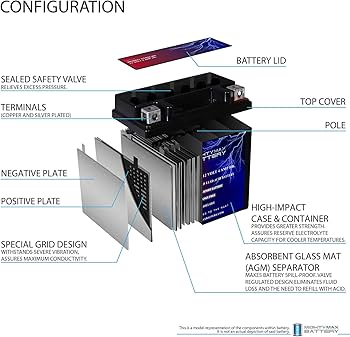 Amazon.com: Mighty Max Battery YTX5L-BS Replacement Battery for