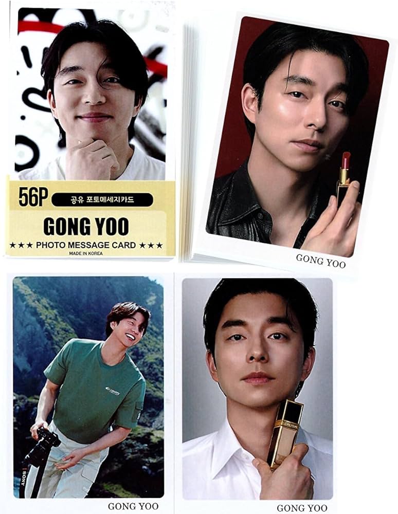 Amazon.co.jp: コン・ユ GONG YOO グッズ フォトメッセージカード 56枚