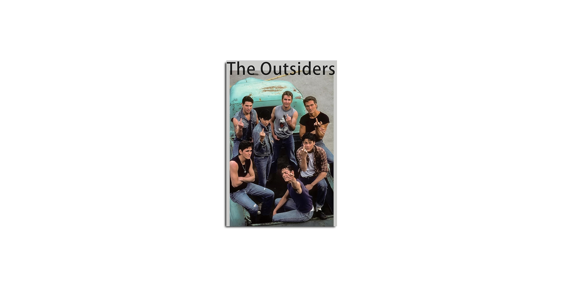 Amazon.com: The Outsiders Poster Vintage Movie Posters Canvas Art