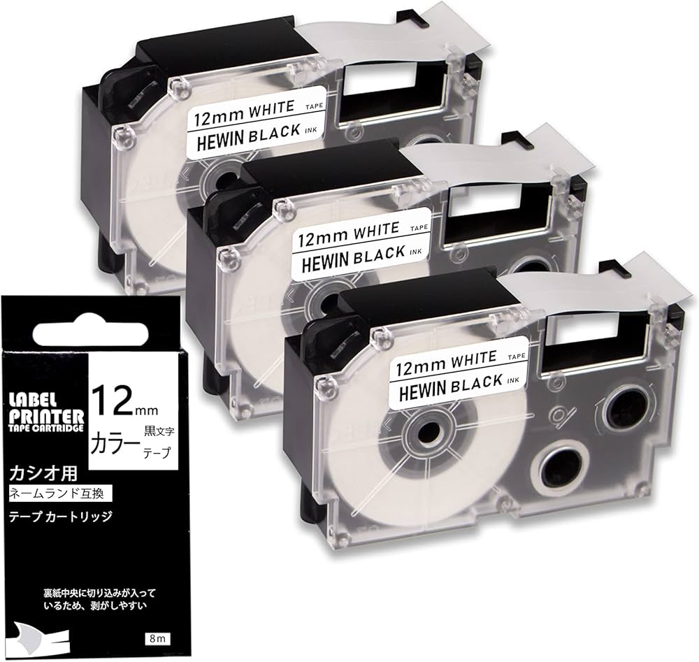 Amazon | ネームランド テープ 12mm 互換カシオ ラベルライター XR