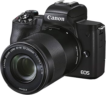 Buy Canon EOS M50 Mark II Optical (Black) + EF-M 15-45mm & EF-M 55