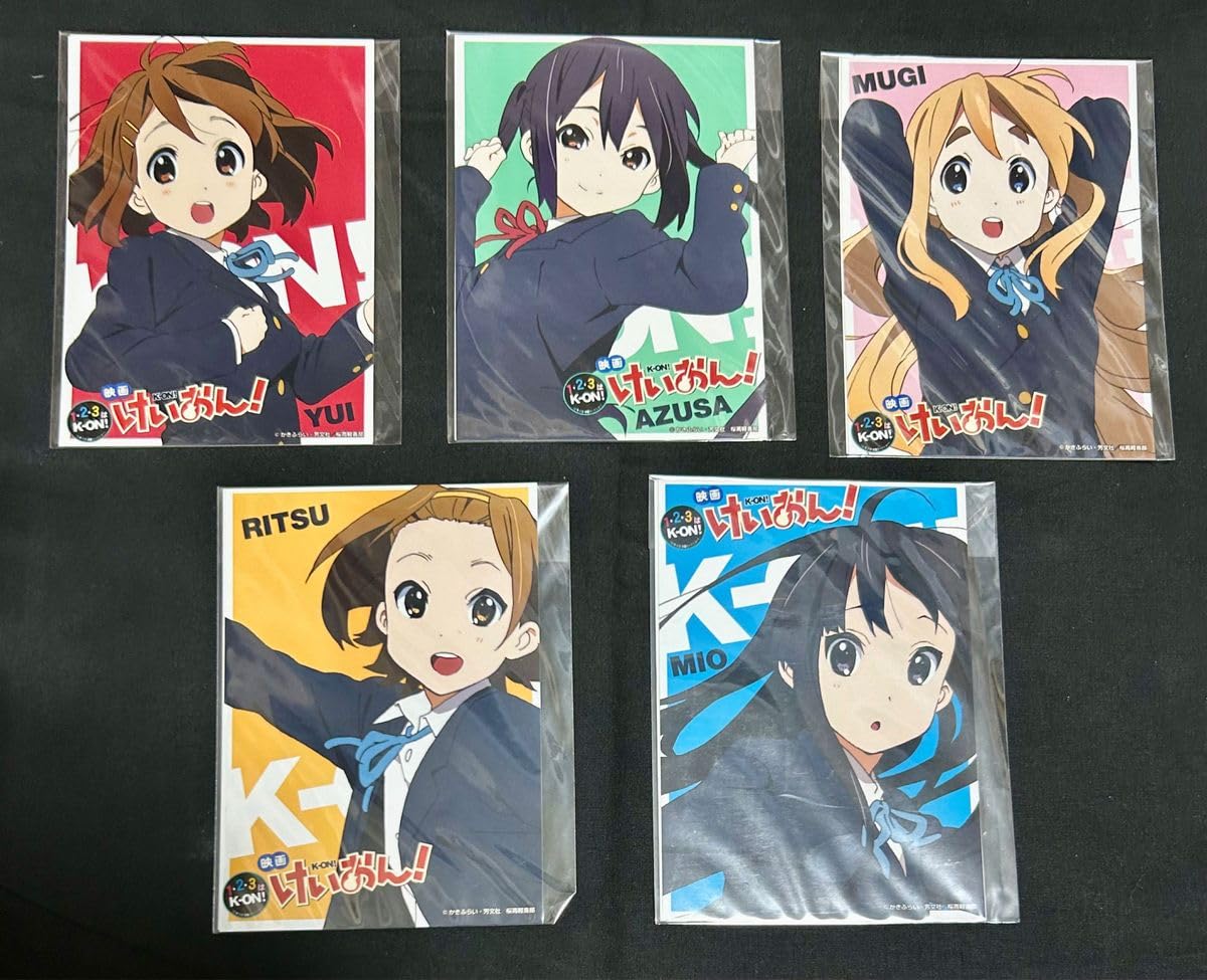 Amazon.co.jp: けいおん特典 ブロマイド 平沢唯 秋山澪 田井中律 琴吹