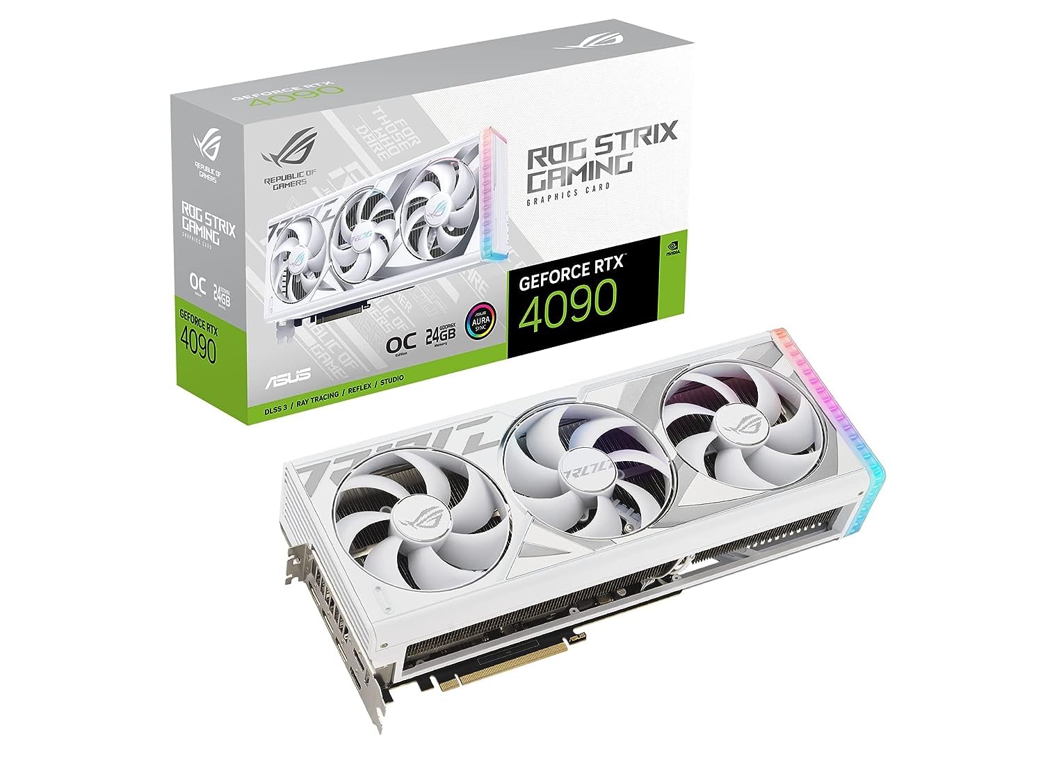 Amazon.com: ASUS ROG Strix GeForce RTX™ 4090 White OC Edition