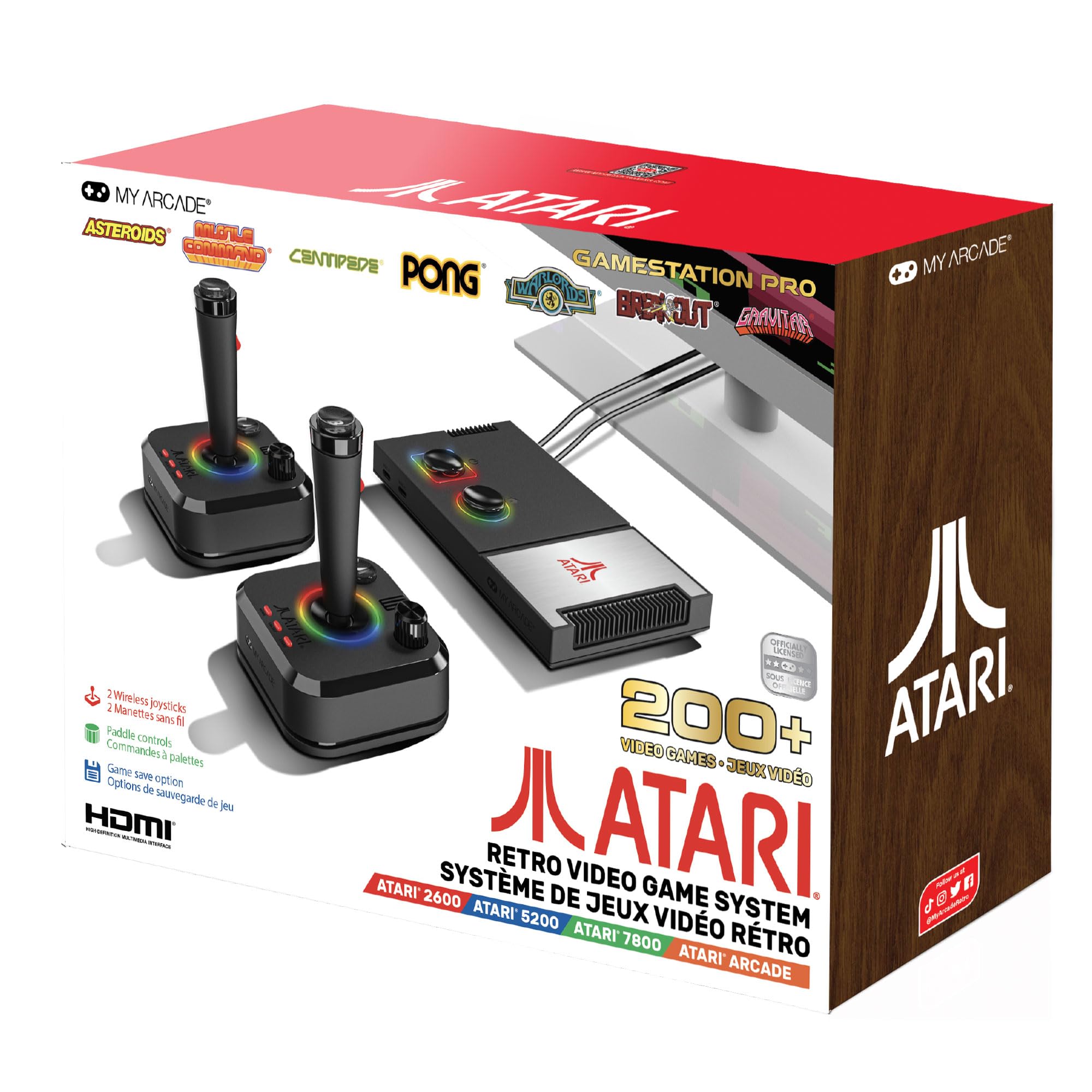 Amazon | My Arcade Atari Game Station Pro: Video Game Console with