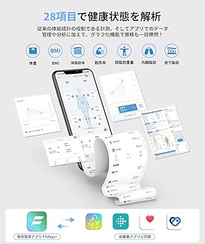 Amazon.co.jp: 【2025年モデル】【58項目分析 部位別測定 スマホ連動