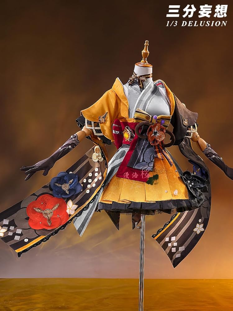 Amazon.co.jp: [900] 原神 千織 コスプレ衣装 （ウィッグ 靴 武器