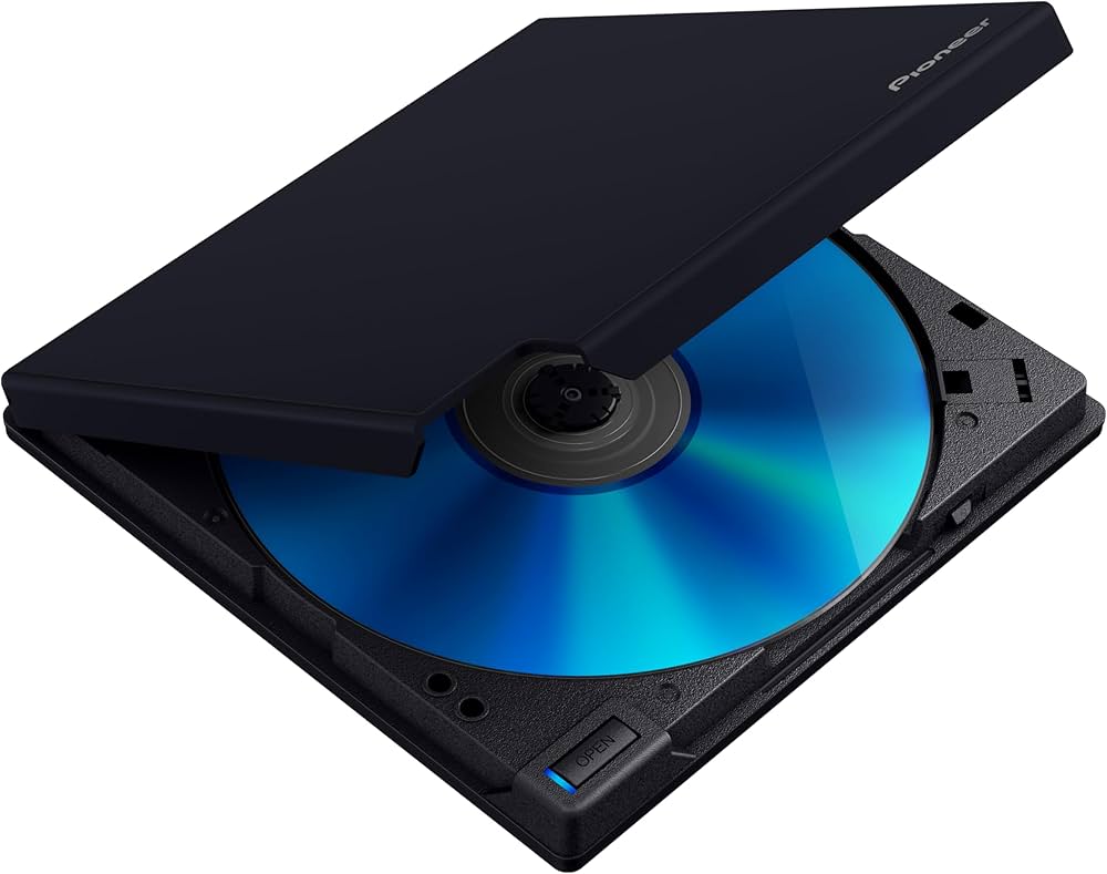 Pioneer BDR-XD08MB-S Blu-ray Drive, External M-DISC BDXL