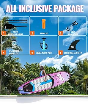 Amazon.com : BEYOND MARINA Inflatable Stand Up Paddle Board, 10'6