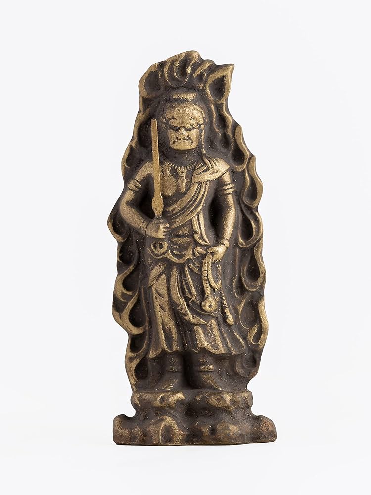 Amazon｜仏像 不動明王（小7.5cm/古美金）仏師：渡辺景秋 原型＿（酉年