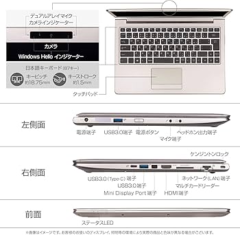 Amazon.co.jp: mouse 14型ノートパソコン Core i7-8550U 4コア1.80GHz