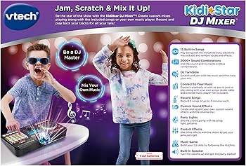 Amazon.co.jp: VTech KidiStar DJミキサー ブラック : 楽器・音響機器
