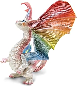Amazon.com: Safari Ltd. Fairy Rainbow Dragon Toy - 6.5
