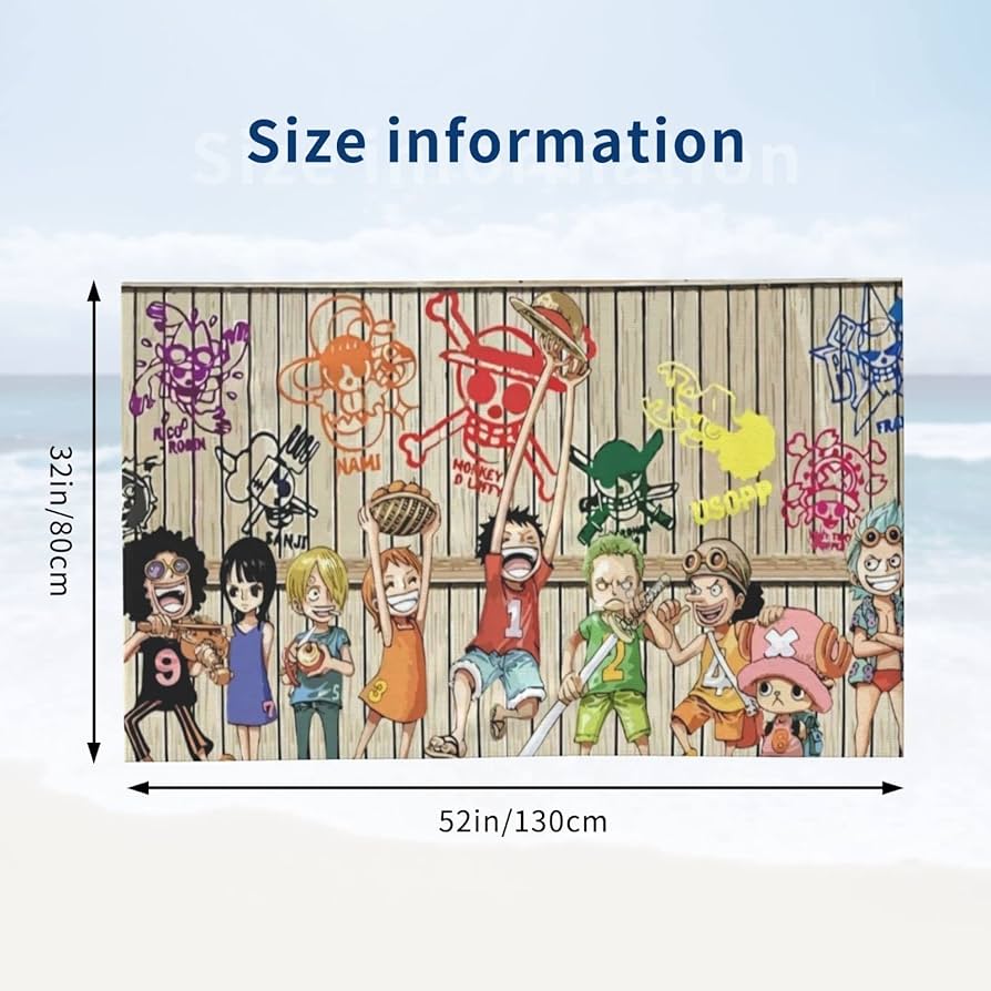 Amazon｜ワンピース アニメ バスタオル 大判 吸水 フェイスタオル 速乾