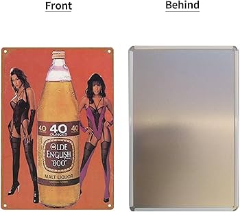 Amazon.com: GCOCL Old English Malt Liquor Beer Vintage Tin Sign