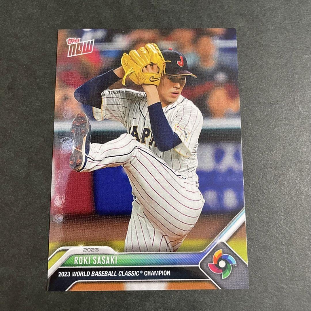 Amazon.co.jp: 2023 Topps Now WBC 佐々木朗希 優勝 限定品 カード
