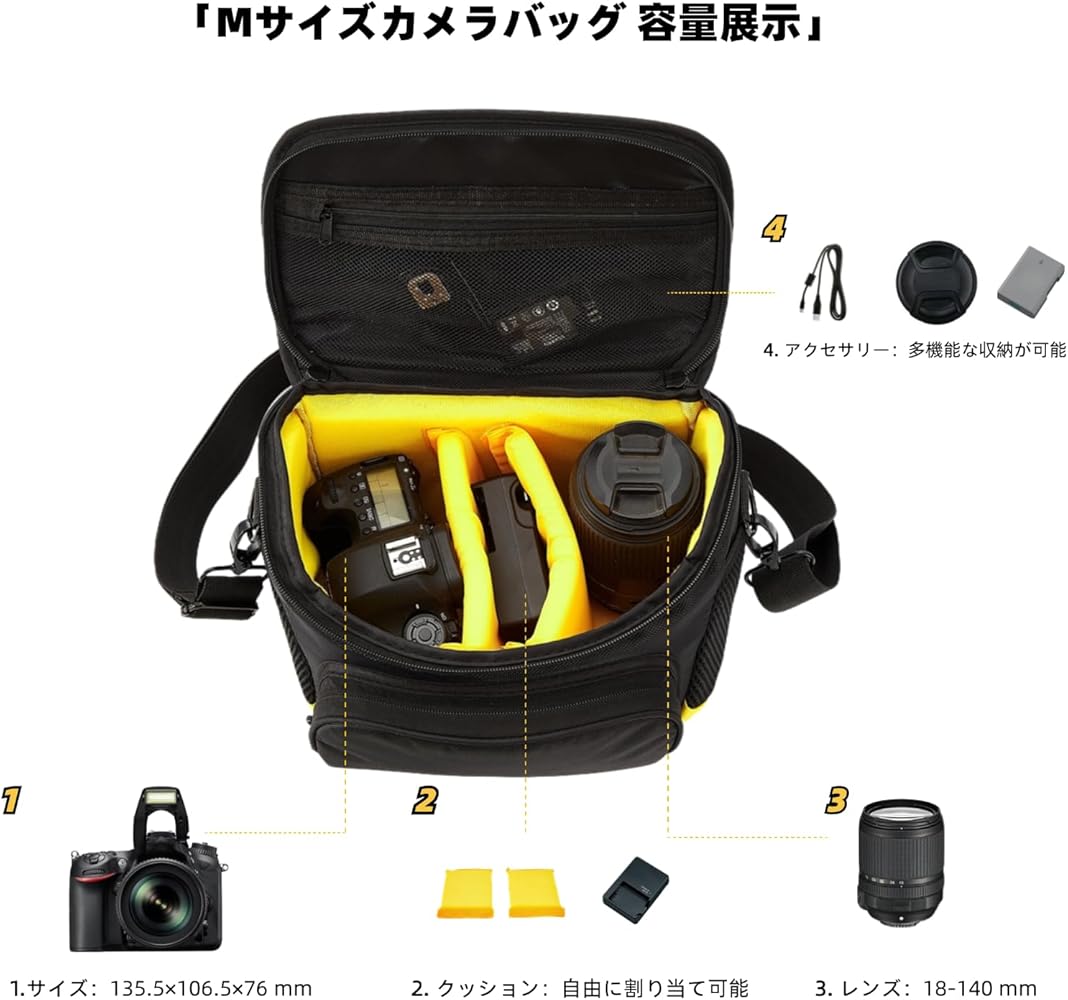 Amazon.co.jp: ニコン適用 カメラバッグ デジタル一眼レフ D7500 D7100