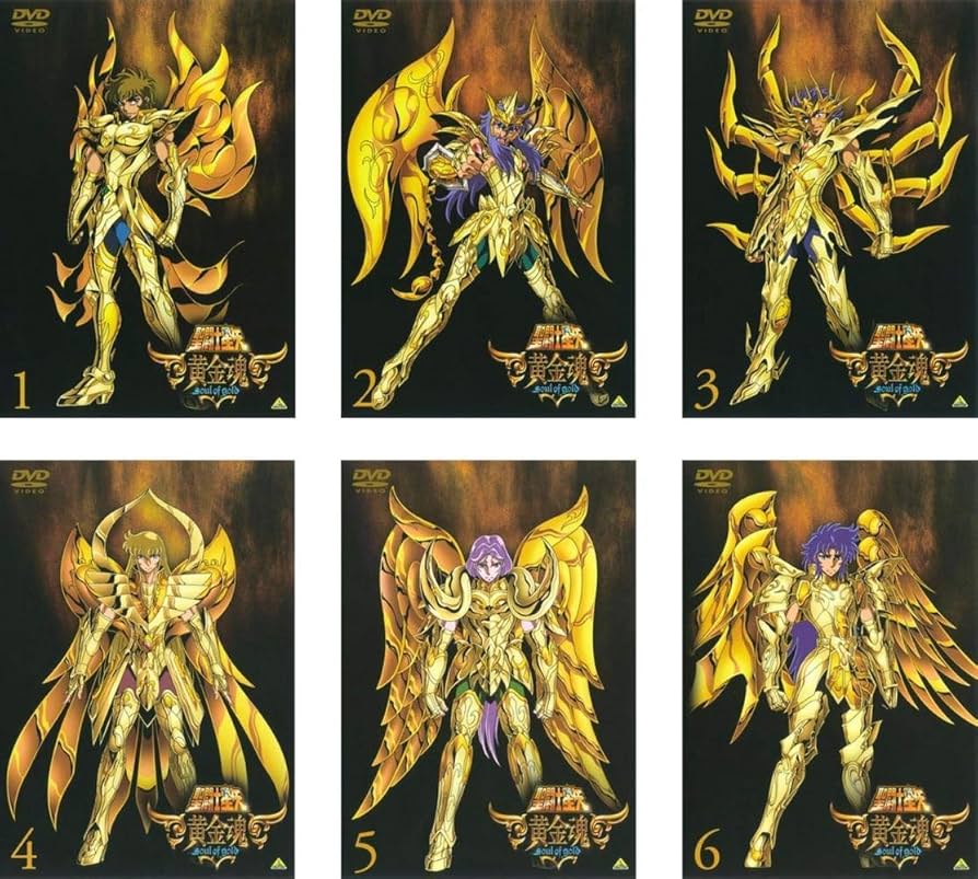 Amazon.co.jp: 聖闘士星矢 黄金魂 soul of gold [レンタル落ち] 全6巻