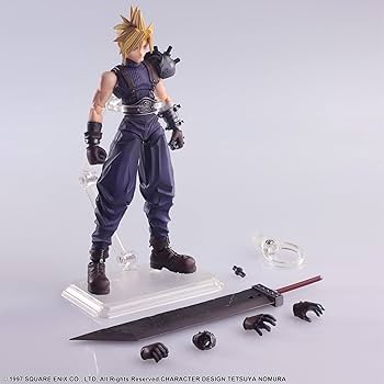 Amazon.com: Final Fantasy VII Bling Arts Cloud Strife PVC Pre