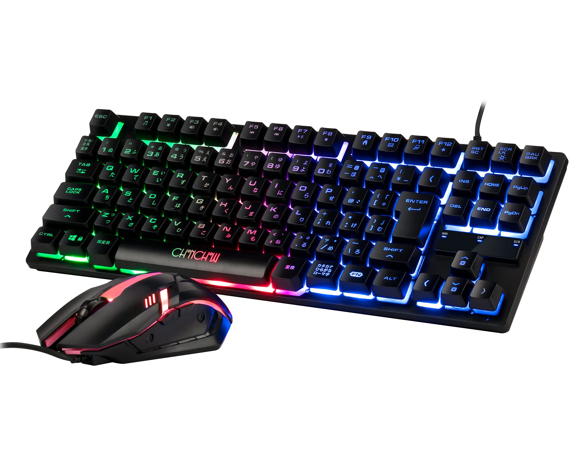 Amazon | CHONCHOW ゲーミングキーボードマウスセット 日本語配列 ps5