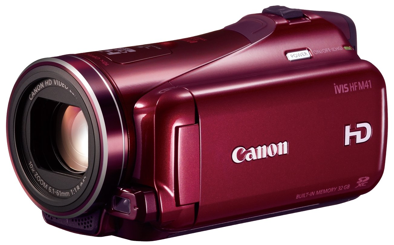 Amazon | Canon デジタルビデオカメラ iVIS HF M41 レッド IVISHFM41RD