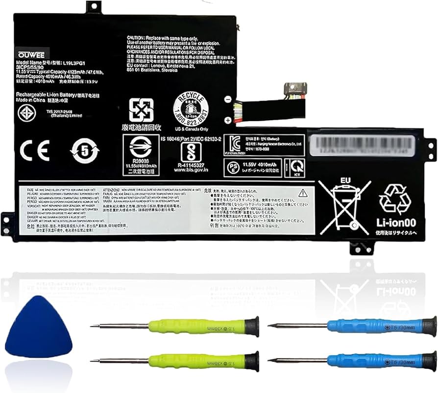 Amazon.com: OUWEE L19L3PG1 Laptop Battery Compatible with Lenovo
