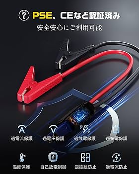 Amazon | Shell シェル ジャンプスターター 10000mAh大容量 ピーク電流