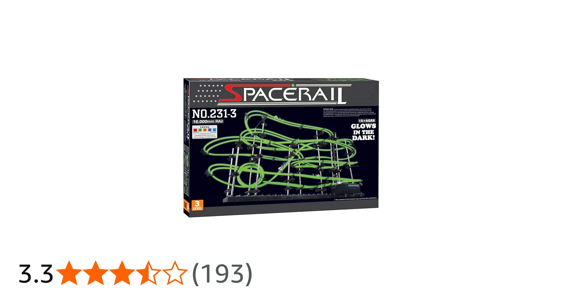 Amazon.co.jp: スペースレール(SPACE RAIL) 暗闇で光る 蓄光型 無限