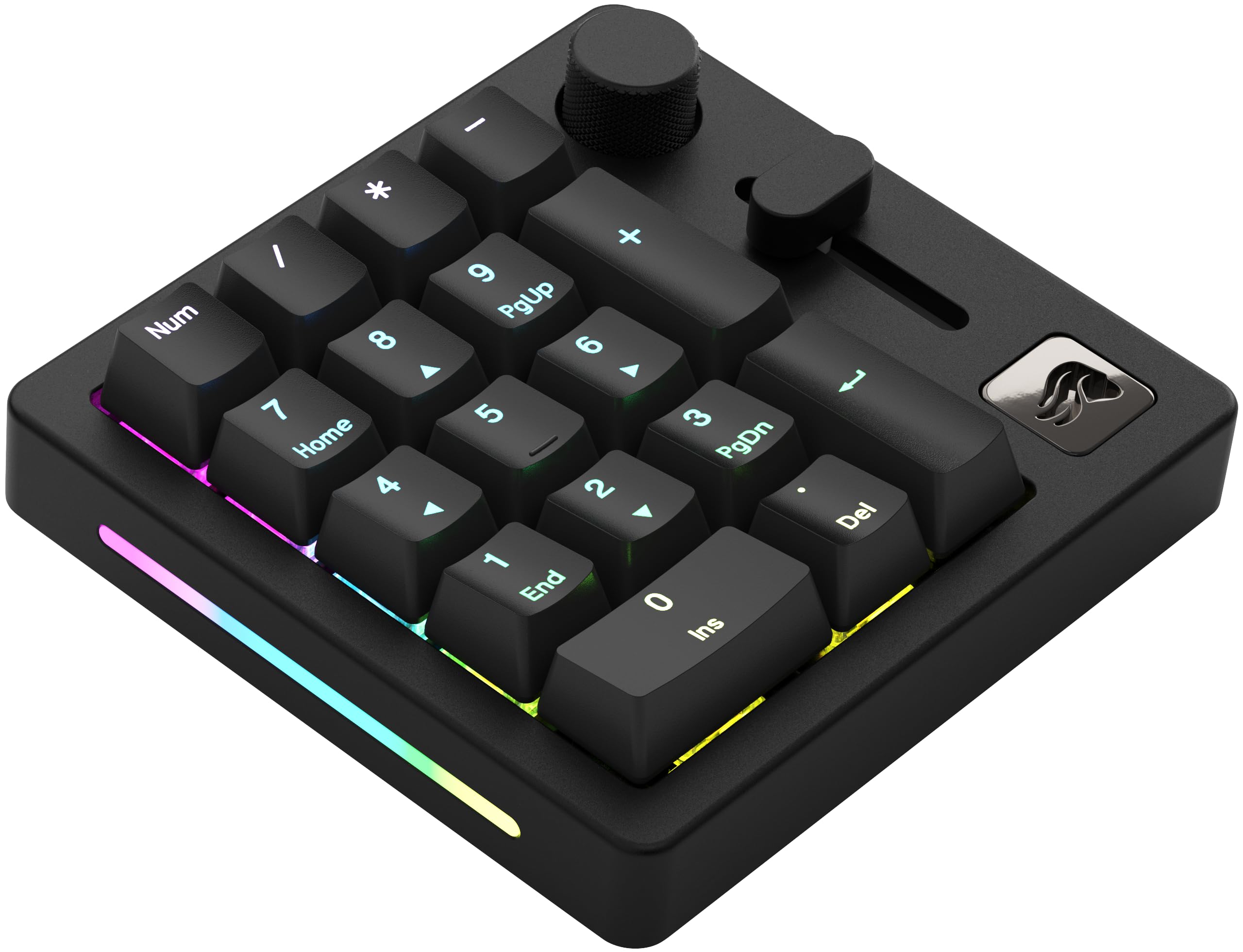 Glorious GMMK Macro Pad - Black Mechanical Numpad - 10 Key USB