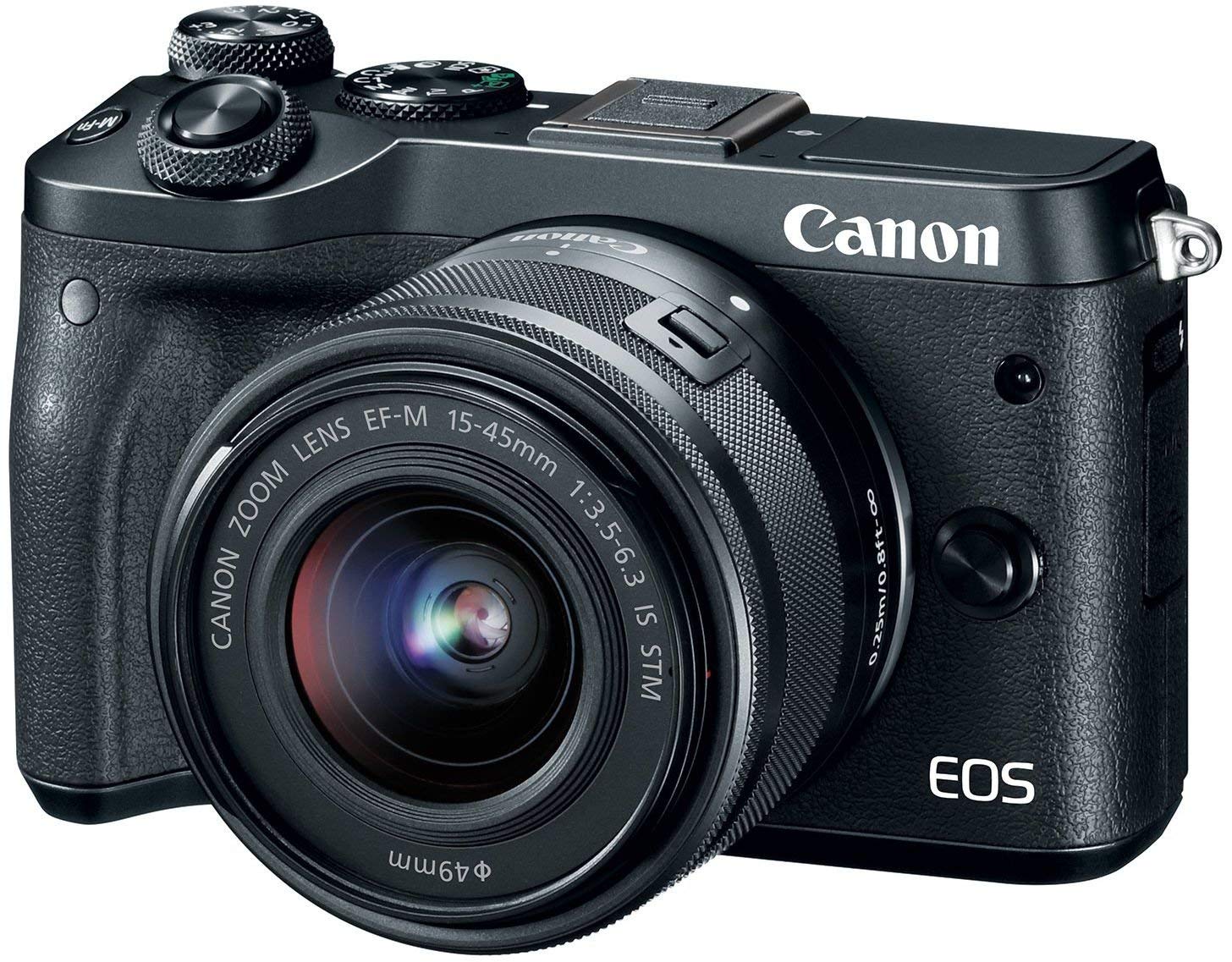 Amazon.com : Canon EOS M6 (Black) EF-M 15-45mm f/3.5-6.3 is STM