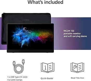 Amazon.co.jp: RICOH Portable Monitor 150BW （無線・有線モデル