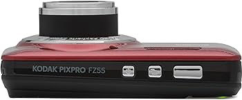 Amazon | Kodak PIXPRO FZ55 16MP レッドデジタルカメラ、5倍光学