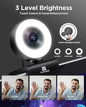 Amazon.co.jp: ウェブカメラ フルHD 1080P マイク内蔵 LEDライト付き