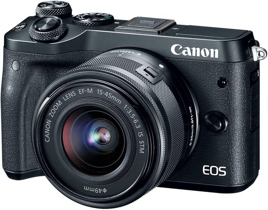 Amazon.com : Canon EOS M6 (Black) EF-M 15-45mm f/3.5-6.3 is STM
