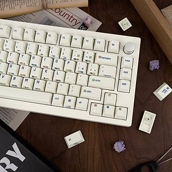 Amazon | JOLINTAL 153キー C64 レトロキーキャップ、チェリー