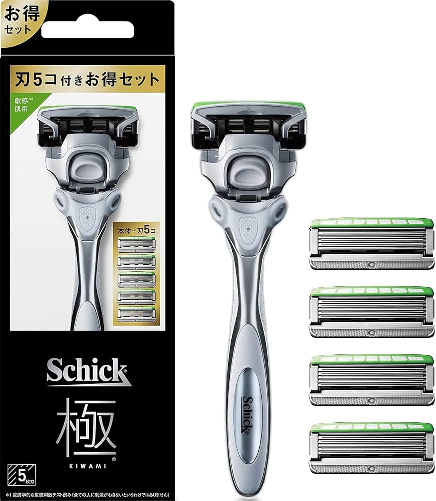 Amazon.co.jp: Schick(シック) 極 KIWAMI 敏感肌用 5枚刃 コンボパック