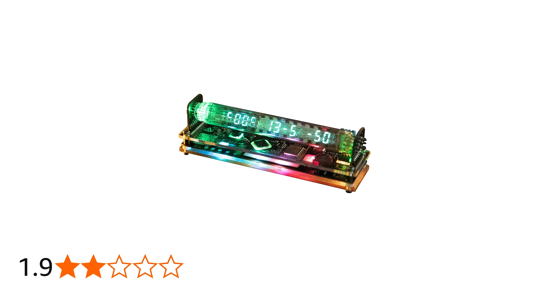 Amazon.co.jp: Valour Doerニキシー管時計のようなVFD時計 ニキシー管