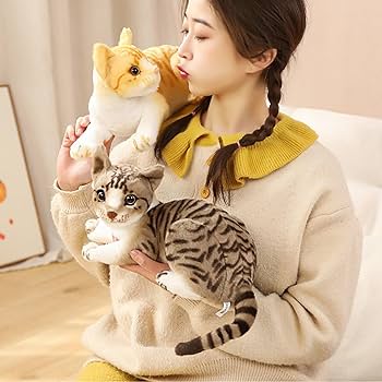 Amazon.co.jp: 猫 縫いぐるみ ネコ ぬいぐるみ リアル動物ぬいぐるみ