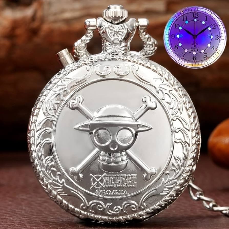 Amazon.co.jp: ルミナスLED懐中時計日本漫画アニメワンピース懐中時計