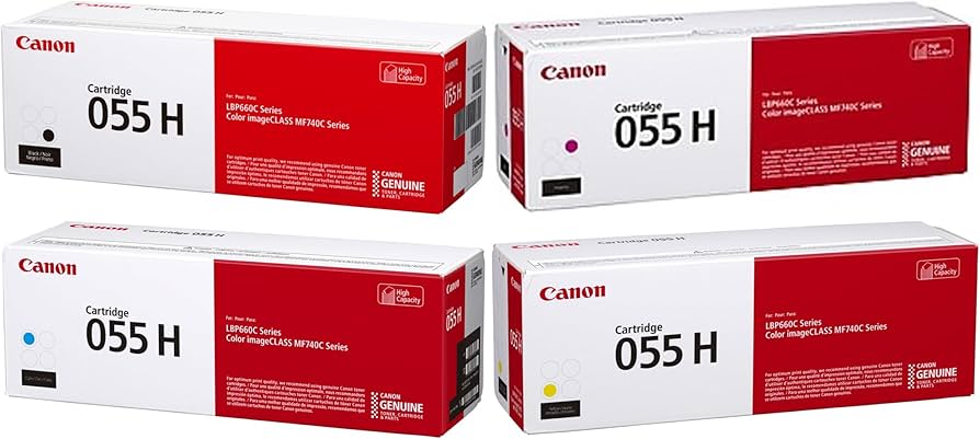 Amazon.co.jp: 【純正品】CANON トナーカートリッジ055H 4色セット