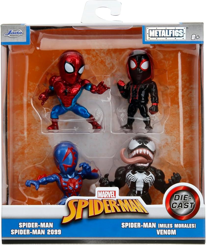 Amazon.co.jp: Jada Toys Marvel スパイダーマン 2.5インチ 4個パック