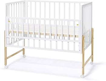 Amazon.co.jp: yamatoya キホン ベビーベッド ホワイト スライド
