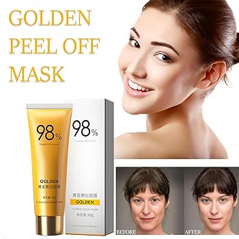 Amazon.com : Gold Foil Peel-Off Mask, 98% Gold Peel Off Mask, Gold