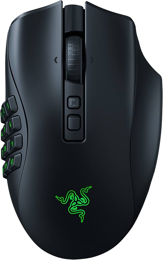 Razer Naga V2 Pro Wireless MMO Gaming Mouse: 19+1 Programmable