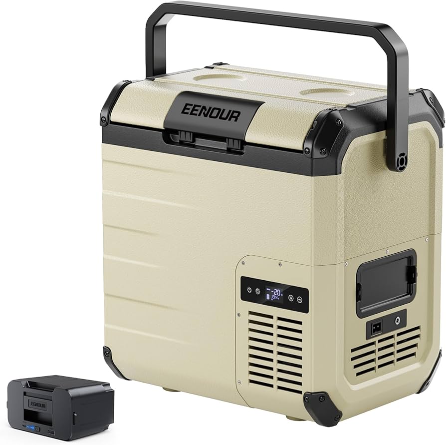 Amazon.co.jp: EENOUR 車載冷蔵庫 D18 18L -20℃～10℃ バッテリー1個