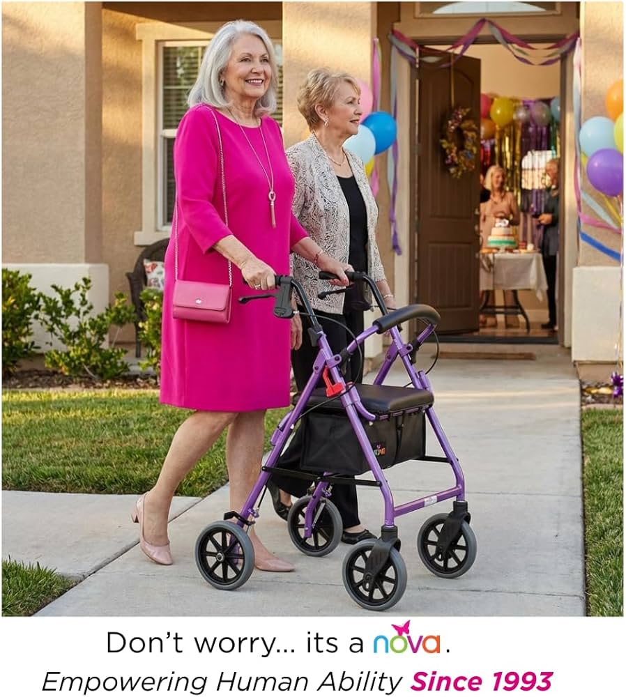 Amazon.com: NOVA Medical Products Zoom Rollator Walker with 22